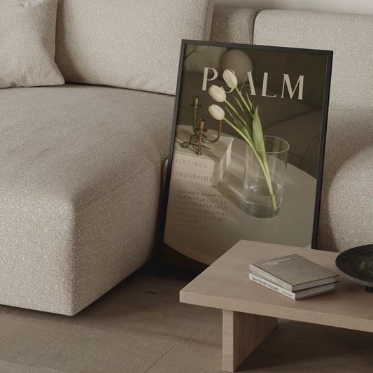 Fullness of Joy Psalm 16:11 Christian wall art print by Olives & Grace fine art scripture print