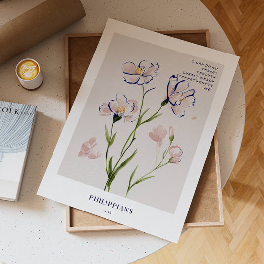 Philippians 4:13 - Soft Bloom