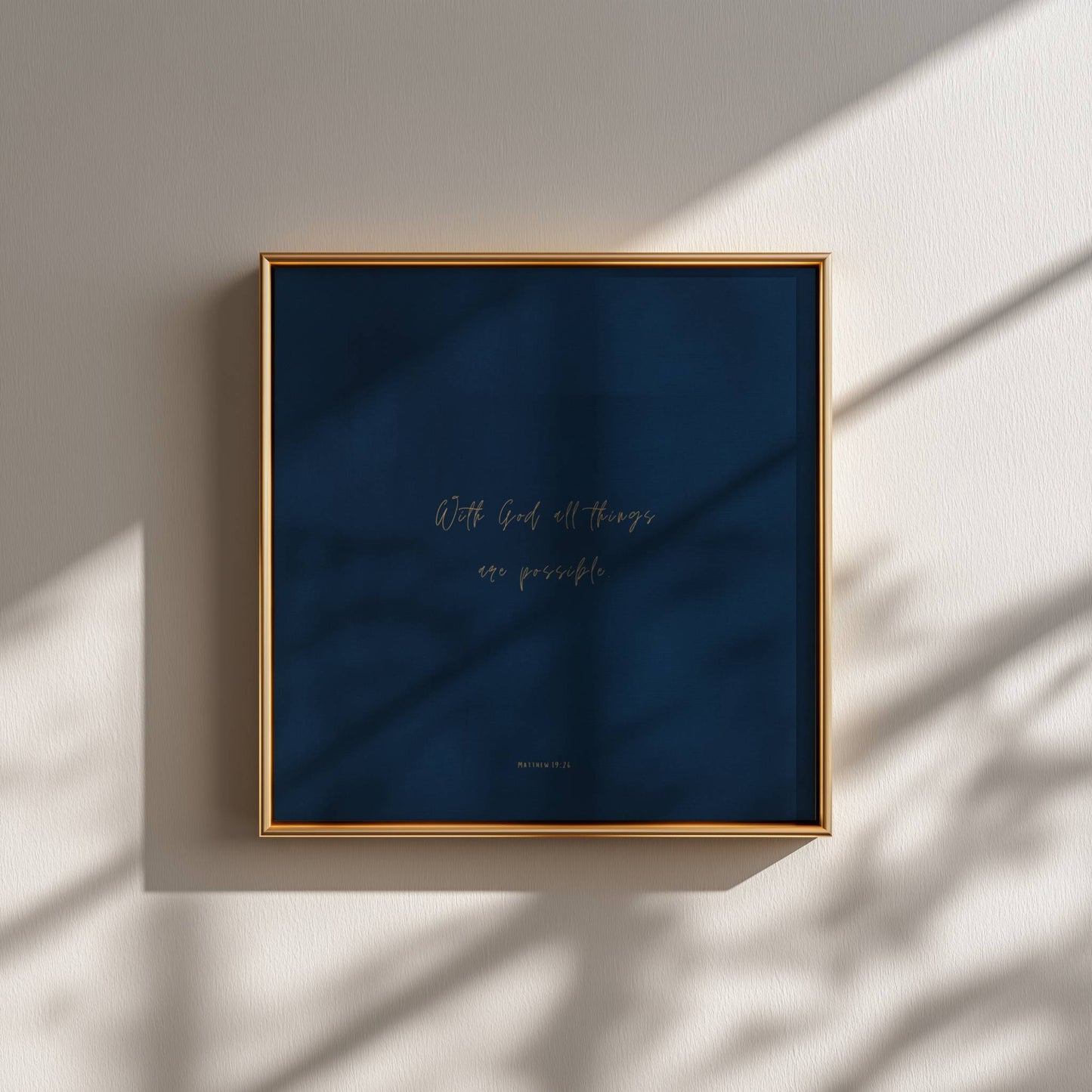 POSSIBLE - Washed Blue - Square Print