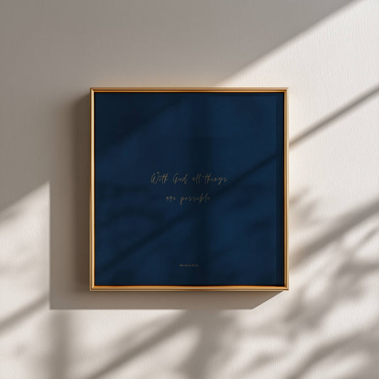 POSSIBLE - Washed Blue - Square Print