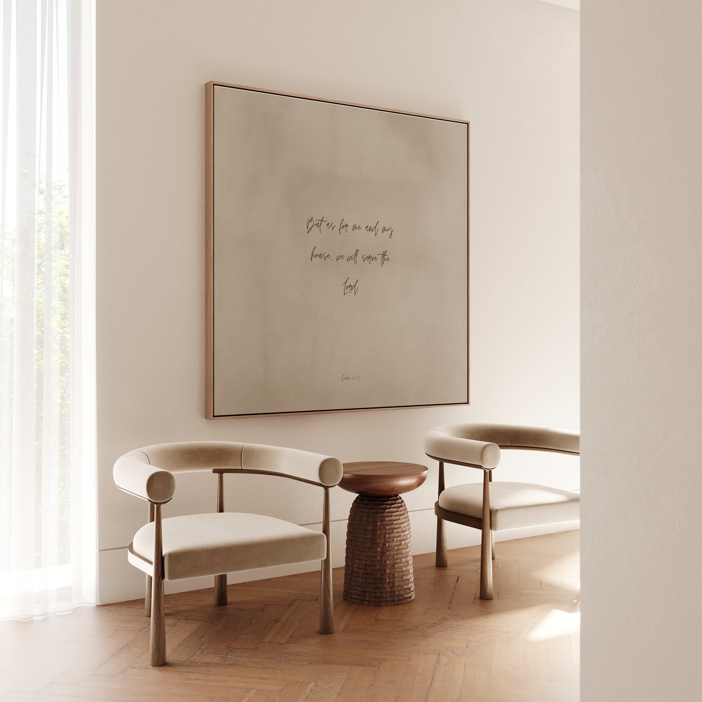HOUSE - Still Sand - Square Framed Canvas