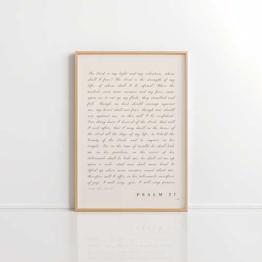 PSALM 27 - STILL WORD