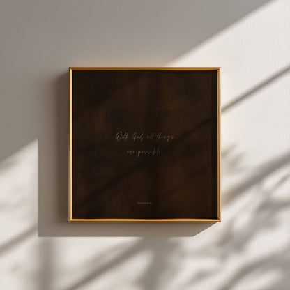 POSSIBLE - Desert Wood - Square Print