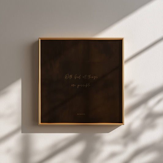 POSSIBLE - Desert Wood - Square Print