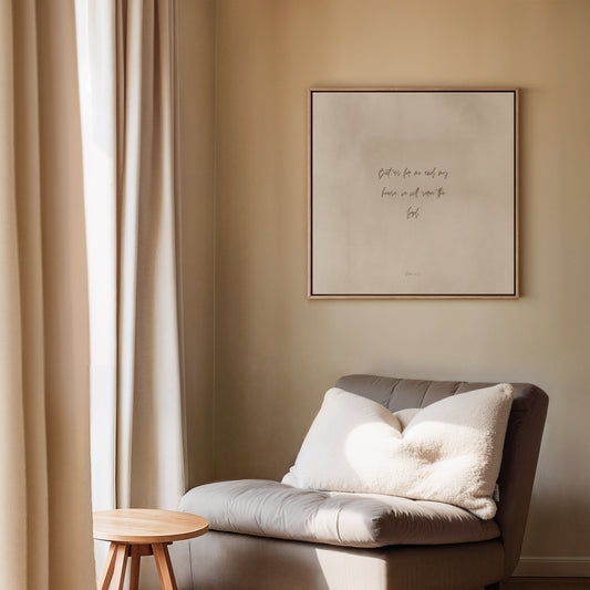 HOUSE - Still Sand - Square Framed Canvas