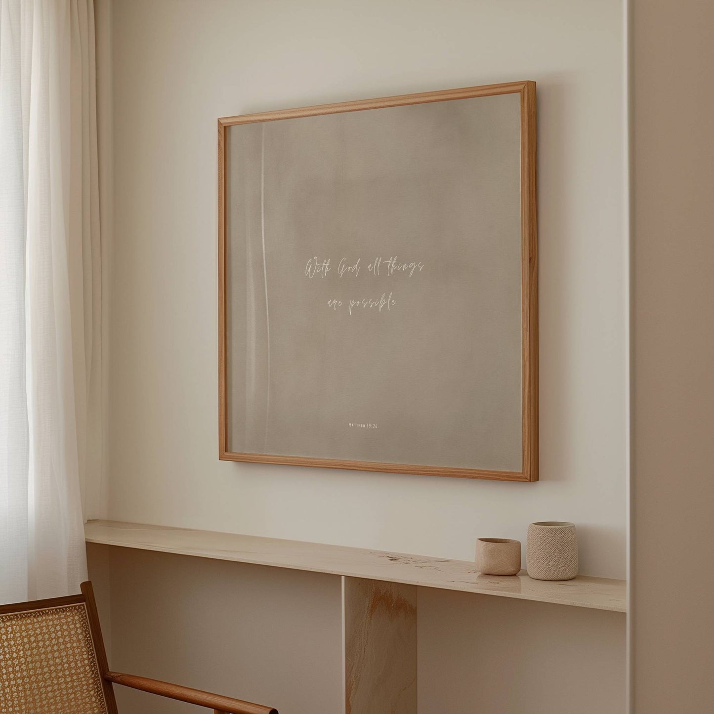 POSSIBLE - Clay Mist - Square Print