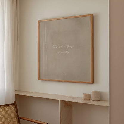 POSSIBLE - Clay Mist - Square Print