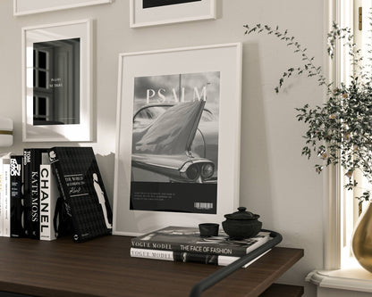 Chariots Psalm 20:7 Christian wall art print by Olives & Grace fine art scripture print