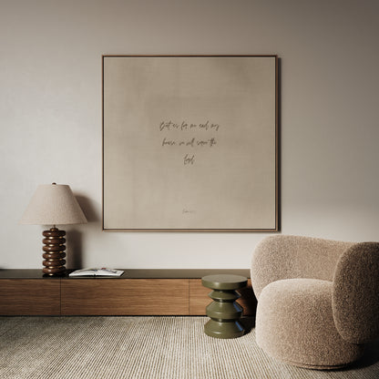 HOUSE - Still Sand - Square Framed Canvas
