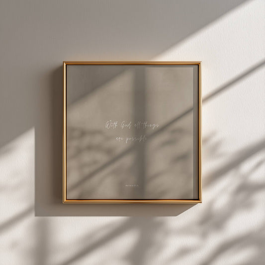 POSSIBLE - Clay Mist - Square Print