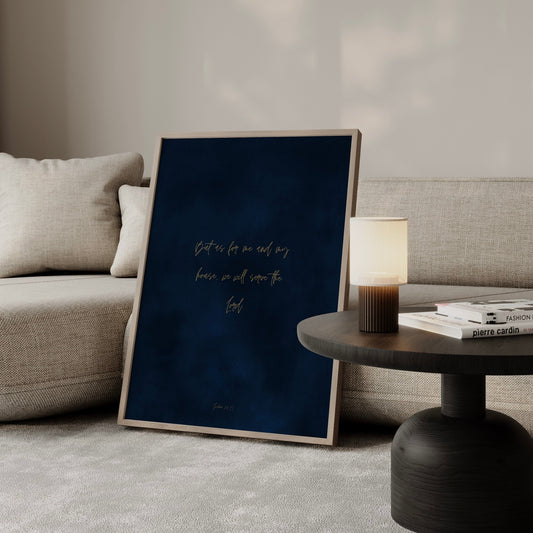 HOUSE - Midnight Gold - Vertical Print