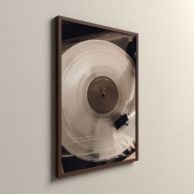 Praise, Psalm 104:33, Scripture art print in an espresso frame