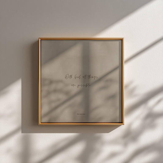 POSSIBLE - Still Sand - Square Print
