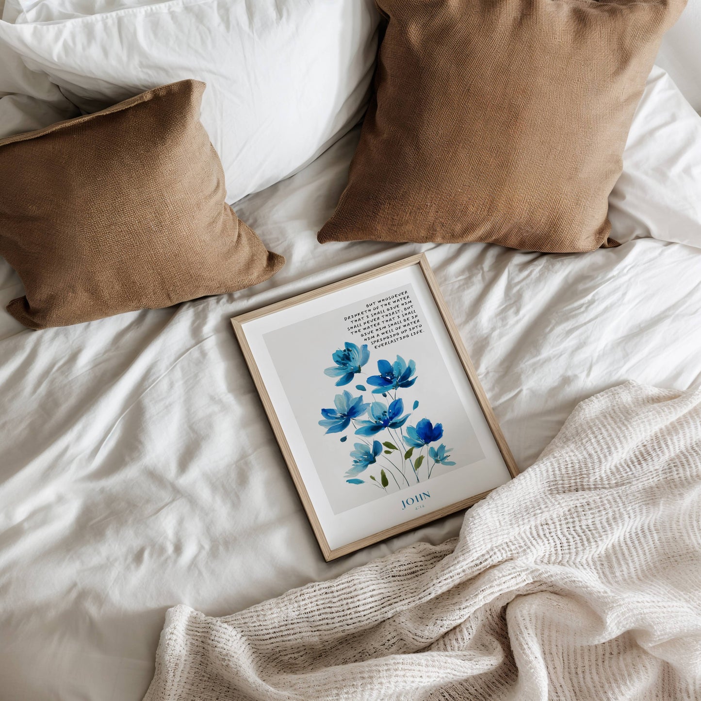 John 4:14 - Blue Bloom