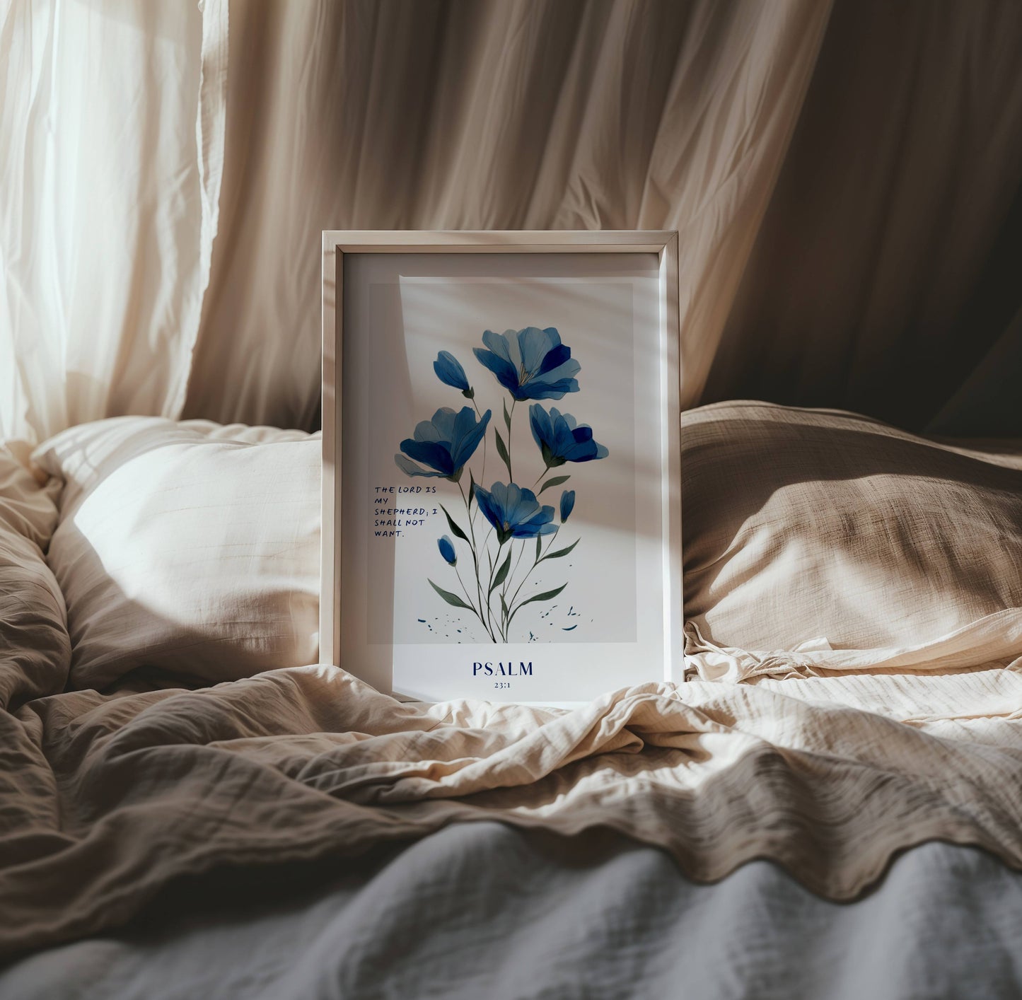 Psalm 23:1 - Blue Bloom