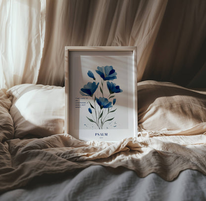 Psalm 23:1 - Blue Bloom