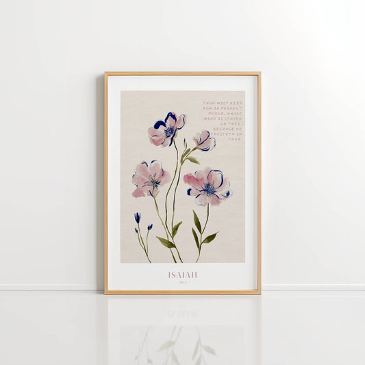 Isaiah 26:3 - Soft Bloom