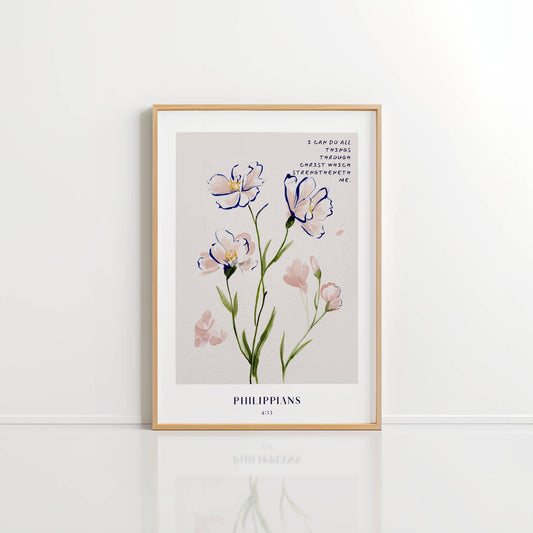 Philippians 4:13 - Soft Bloom