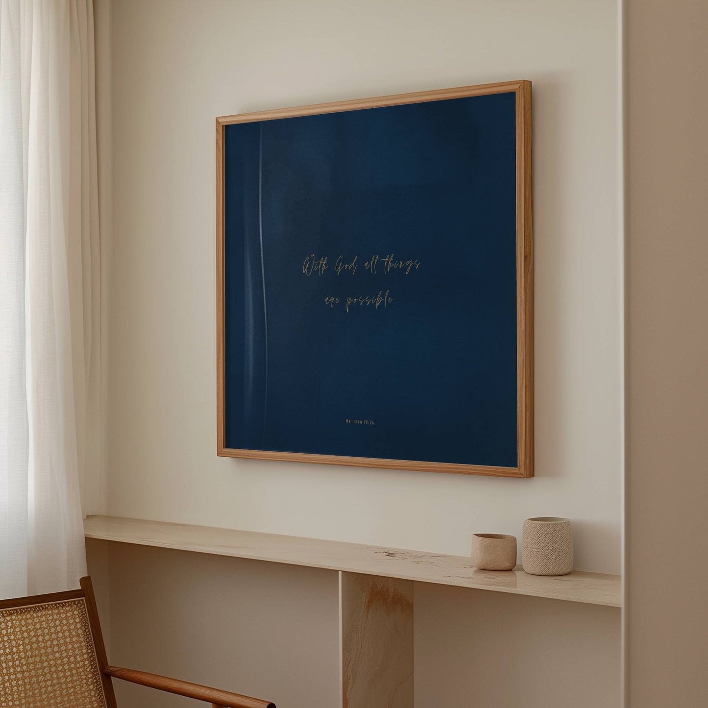 POSSIBLE - Washed Blue - Square Print