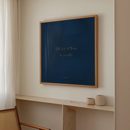POSSIBLE - Washed Blue - Square Print