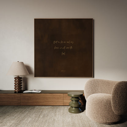 HOUSE - Desert Wood - Square Framed Canvas