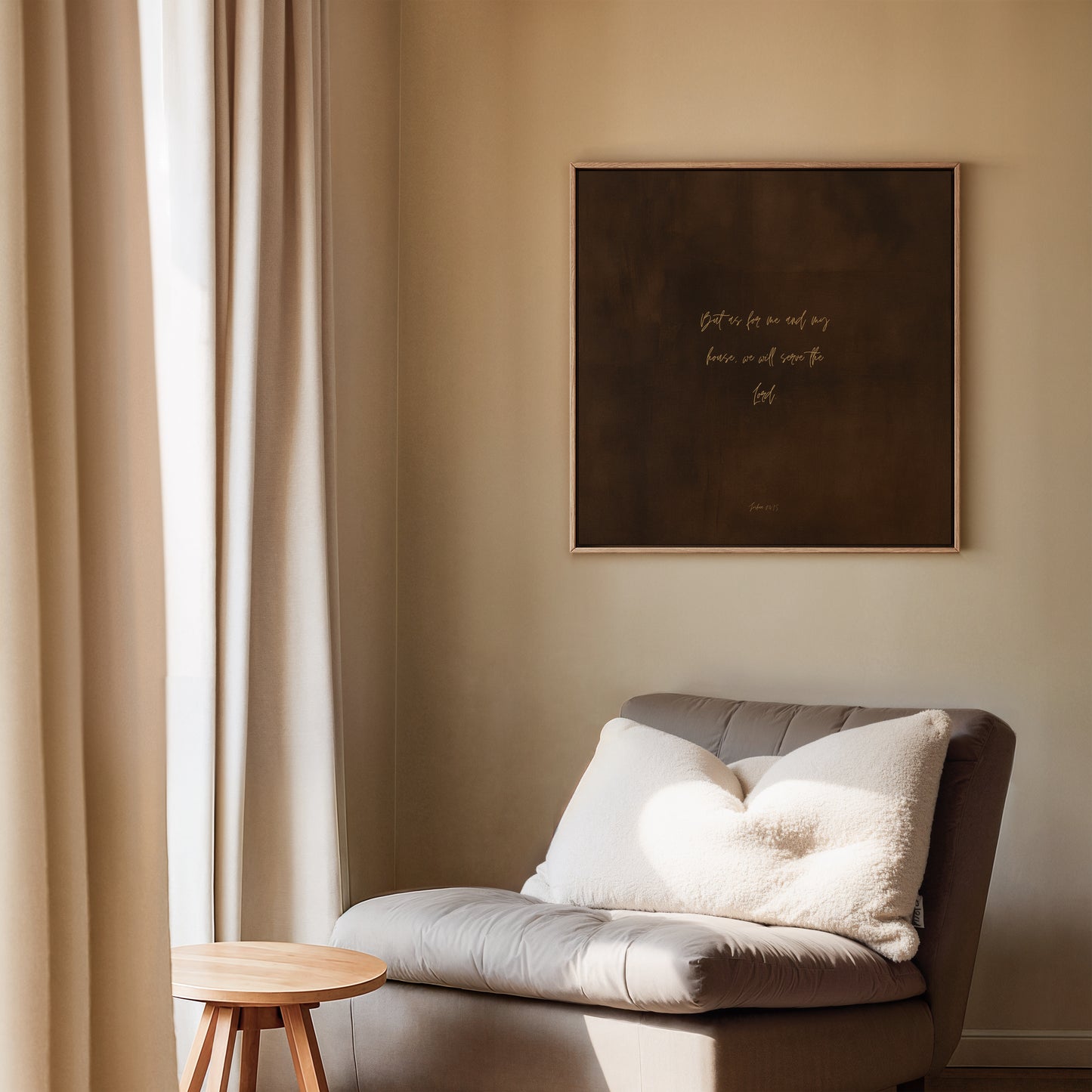 HOUSE - Desert Wood - Square Framed Canvas