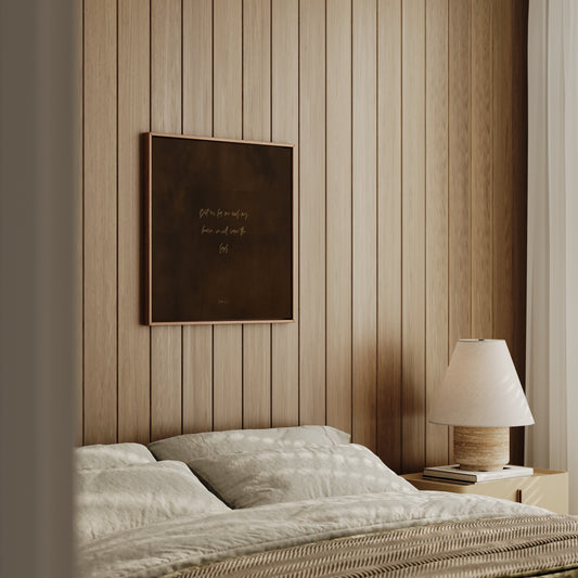 HOUSE - Desert Wood - Square Framed Canvas