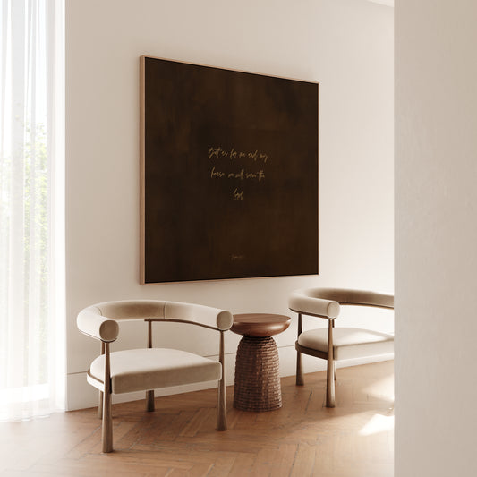 HOUSE - Desert Wood - Square Framed Canvas