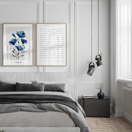 Psalm 23 – Blue Bloom Set