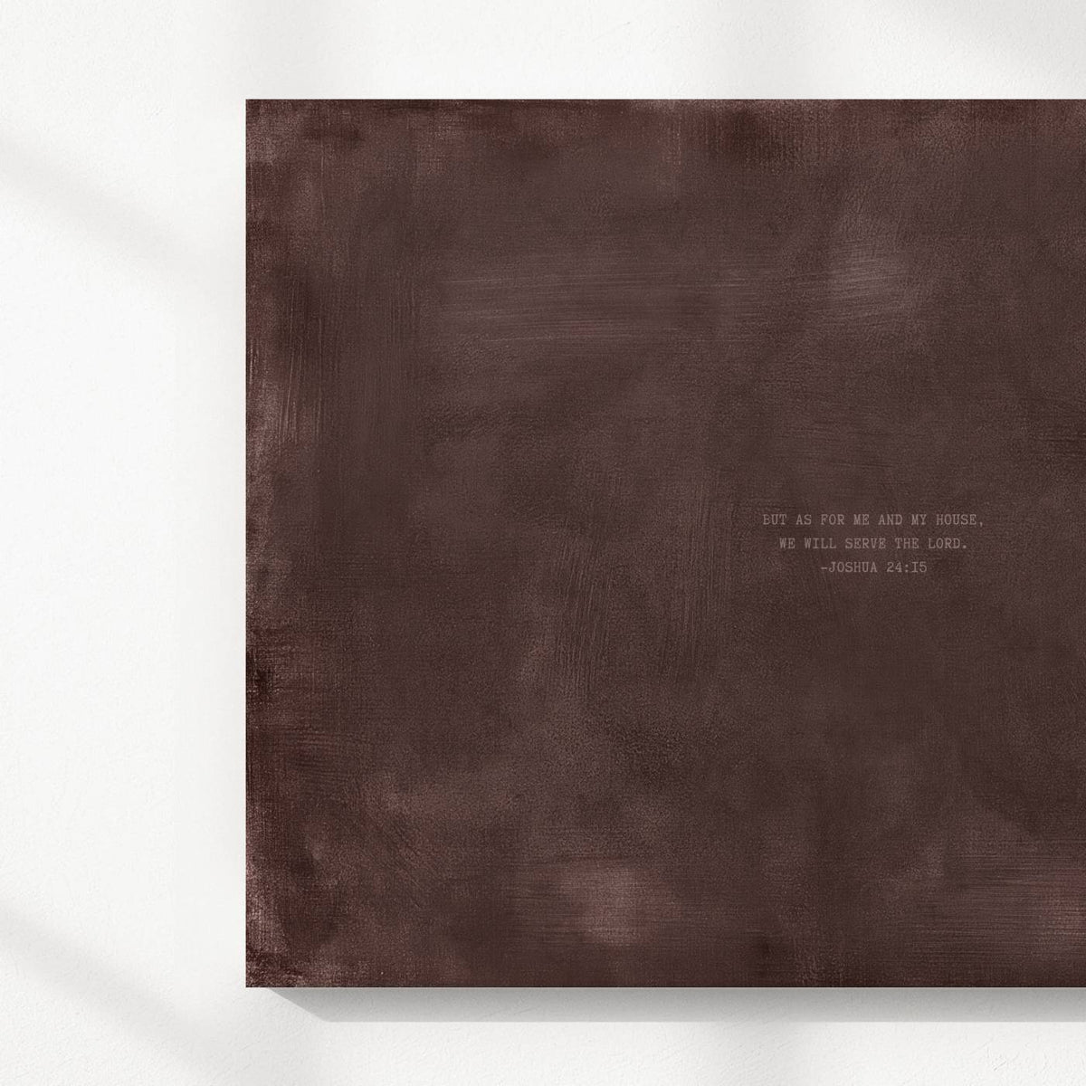 Dark Rose scripture art print with Joshua 24:15 unframed