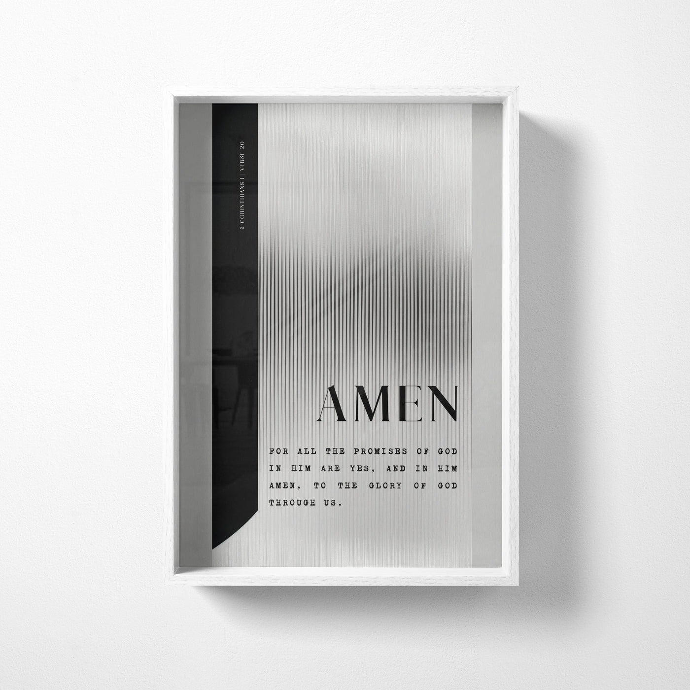 AMEN 2 Corinthians 1:20 Christian wall art print by Olives & Grace fine art scripture print