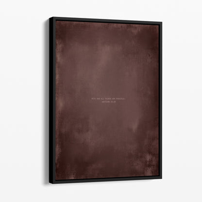 Dusty Mauve abstract Christian wall art print by Olives & Grace fine art print