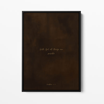 Cocoa Black abstract modern Christian wall art print by Olives & Grace