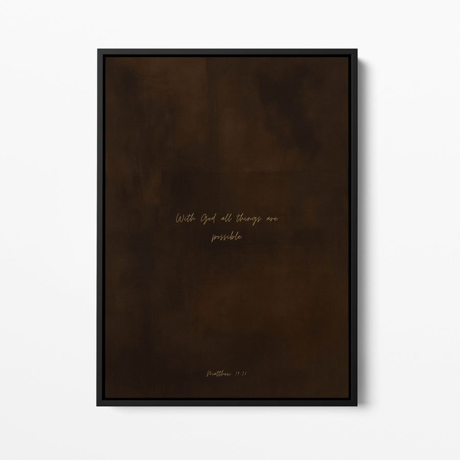 Cocoa Black abstract modern Christian wall art print by Olives & Grace