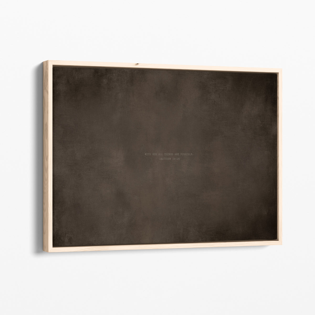 Dark Taupe abstract modern Christian wall art print by Olives & Grace