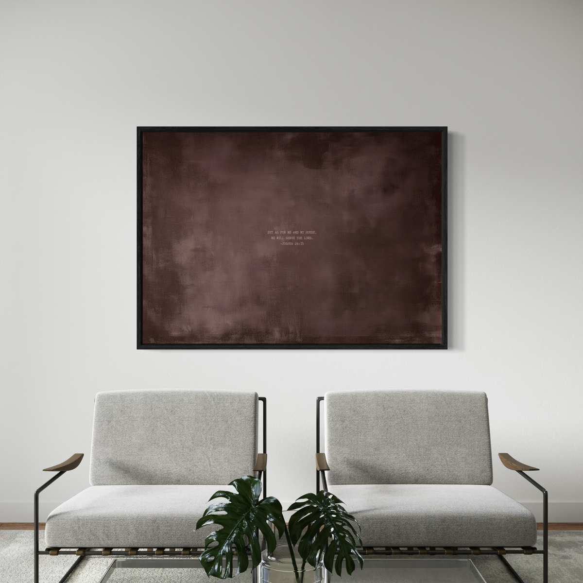 Dusty Mauve abstract modern Christian wall art print by Olives & Grace