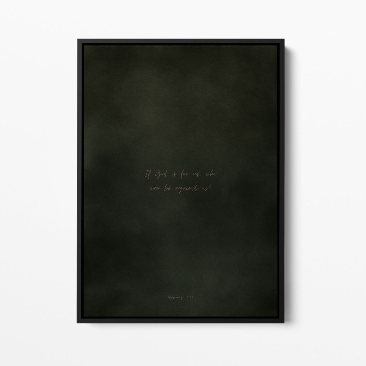 Forest Green abstract modern Christian wall art print by Olives & Grace