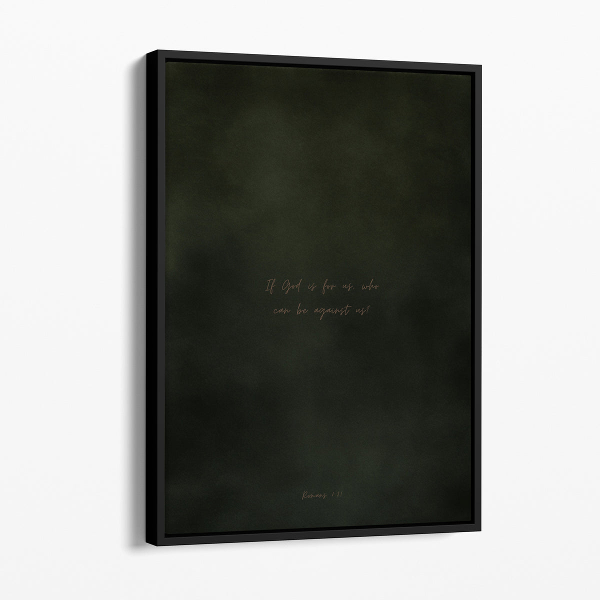 Forest Green abstract modern Christian wall art print by Olives & Grace