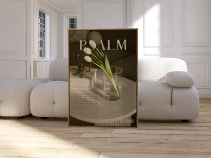 Fullness of Joy Psalm 16:11 Christian wall art print by Olives & Grace fine art scripture print