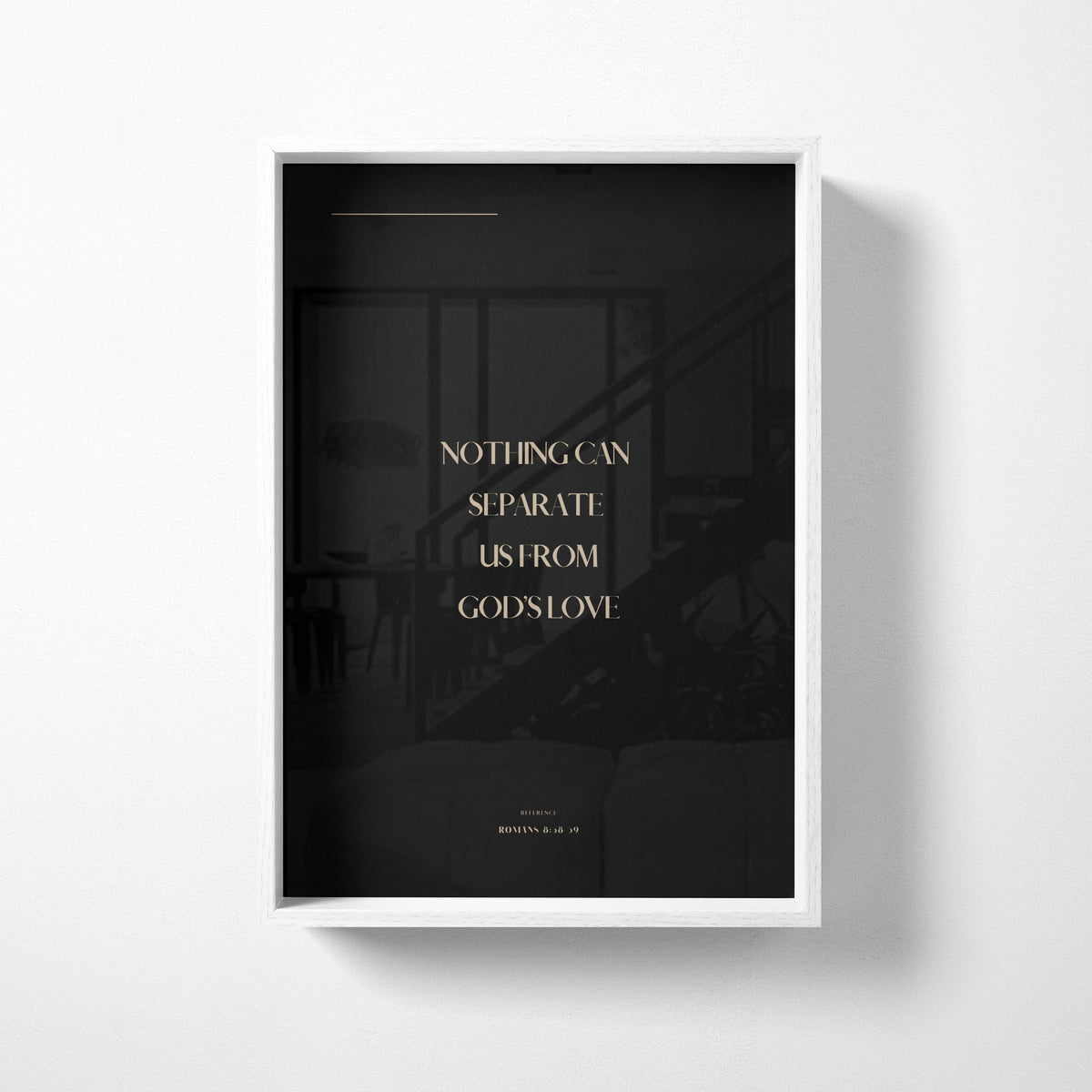 God's Love Romans 8:38-39 Christian wall art print by Olives & Grace fine art scripture print
