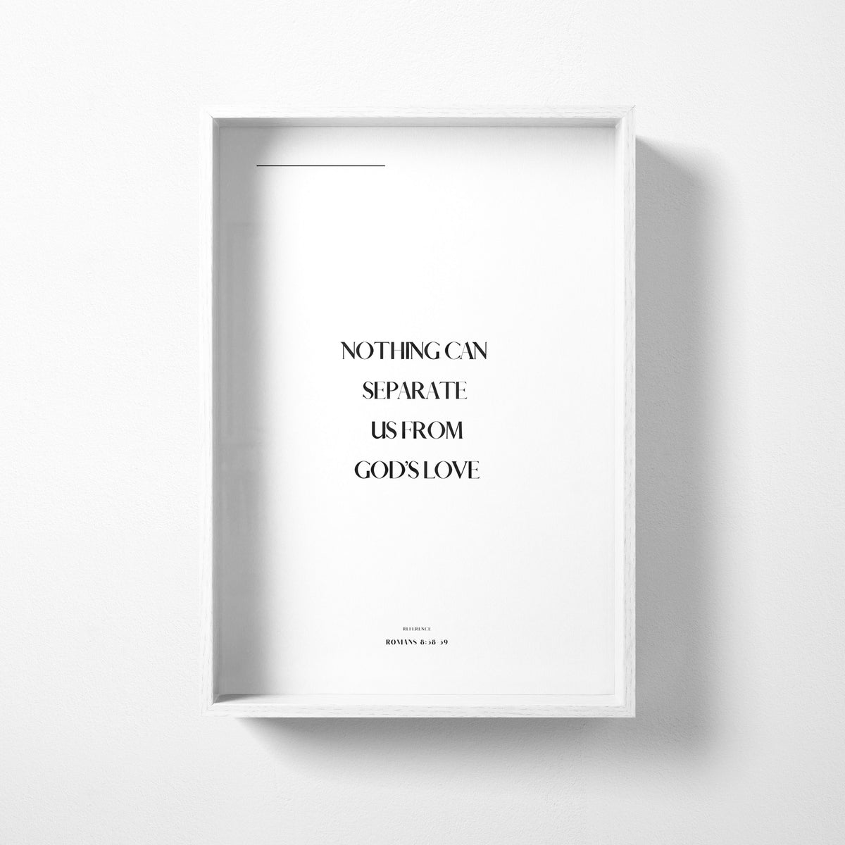 God's Love Romans 8:38-39 Christian wall art print by Olives & Grace fine art scripture print