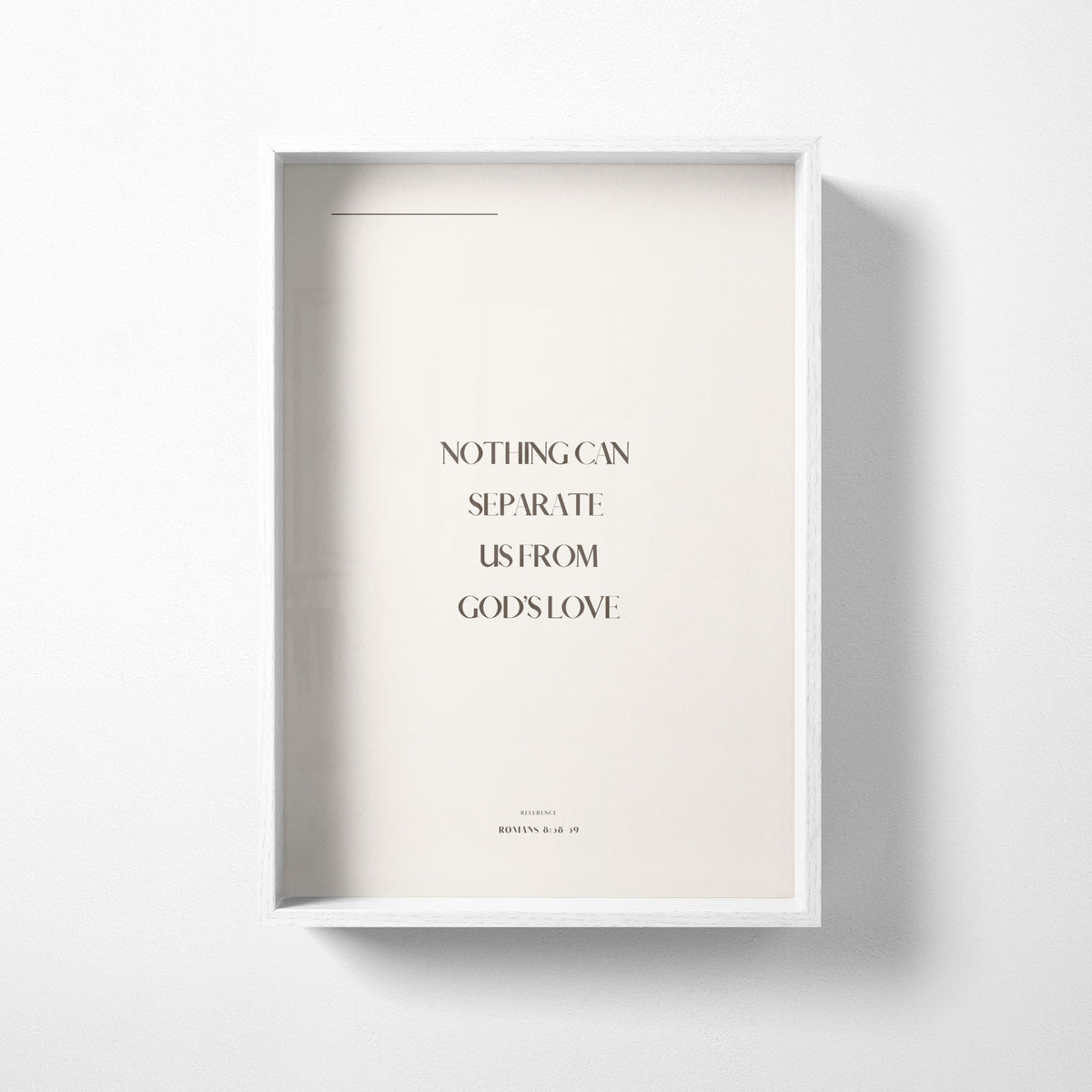 God's Love Romans 8:38-39 Christian wall art print by Olives & Grace fine art scripture print