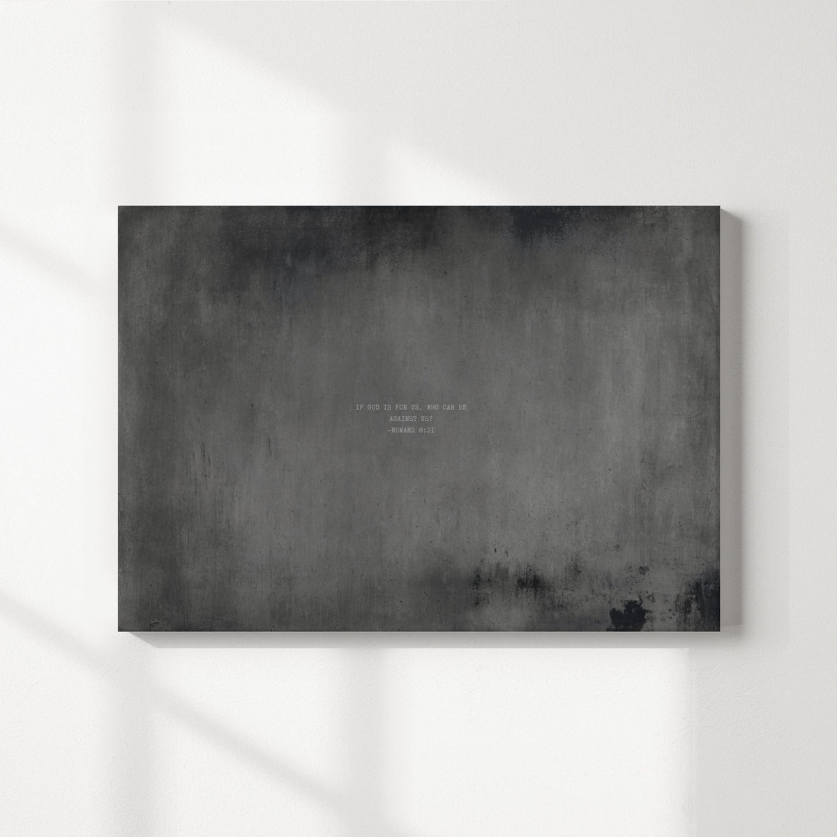 Graphite abstract modern Christian wall art print by Olives & Grace