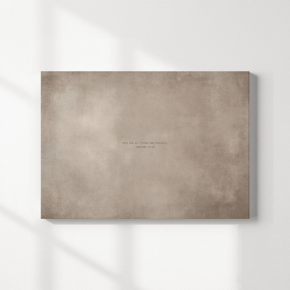 Light Mocha abstract modern Christian wall art print by Olives & Grace