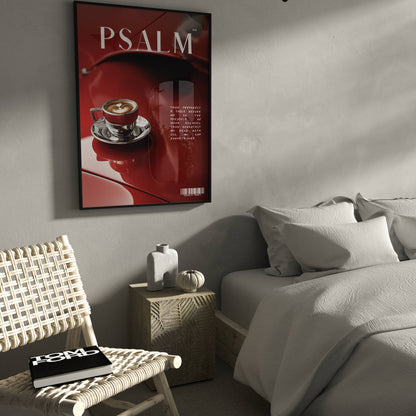 My Cup Psalm 23:5 Christian wall art print by Olives & Grace fine art scripture print