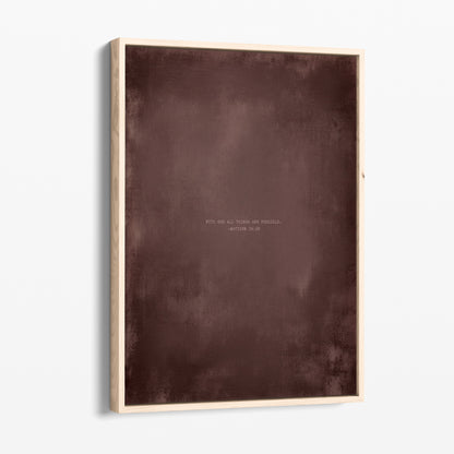 Dusty Mauve abstract Christian wall art print by Olives & Grace fine art print