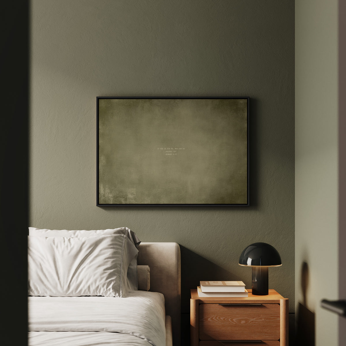 Olive abstract modern Christian wall art print by Olives & Grace