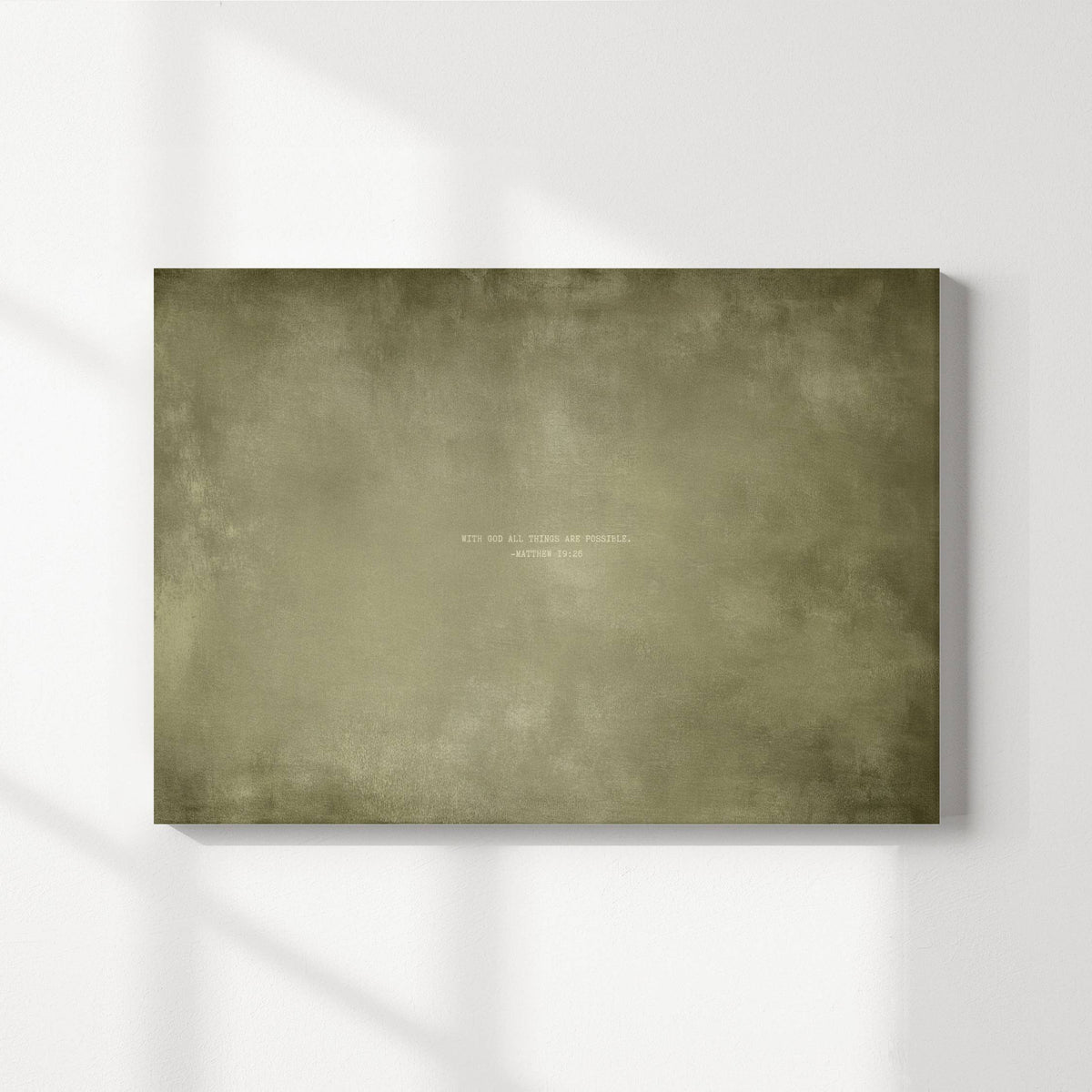 Olive abstract modern Christian wall art print by Olives & Grace