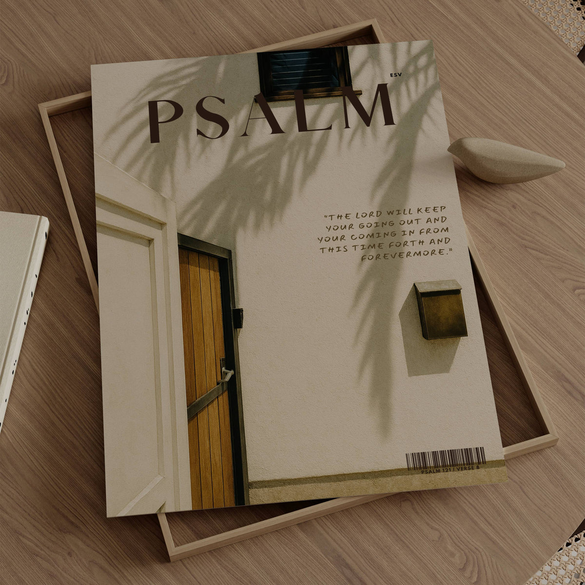 Safe Home Nº 2 Psalm 121:8 Christian wall art print by Olives & Grace fine art scripture print