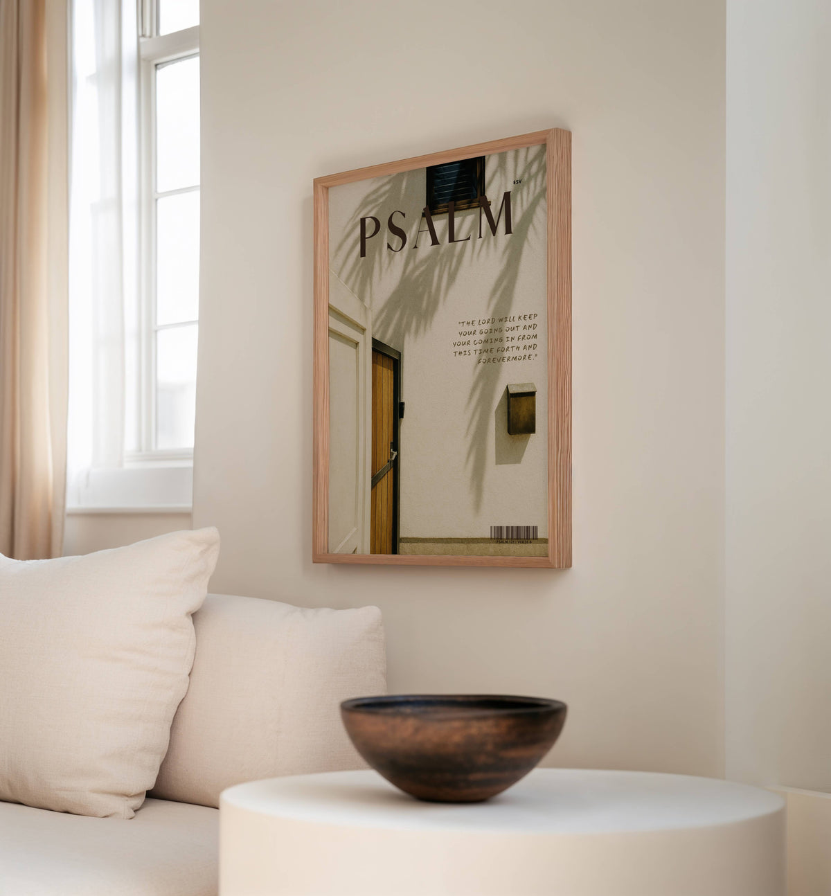 Safe Home Nº 2 Psalm 121:8 Christian wall art print by Olives & Grace fine art scripture print